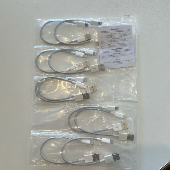 Brand new never opened lightning cables for charging iPhone - Picture 2 of 3